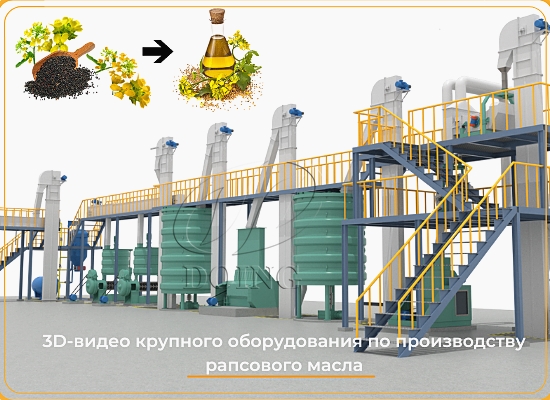 3D-видео оборудования для производства рапсового масла