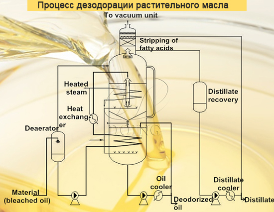 Какие процессы необходимы для дезодорации растительного масла?