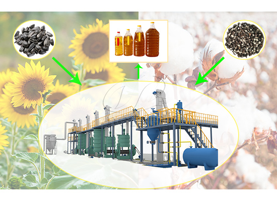Может ли оборудование по изготовлению подсолнечного масло производить хлопковое масло?