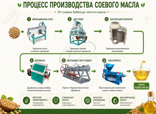 Каковы сроки реализации проекта по переработке соевого масла?