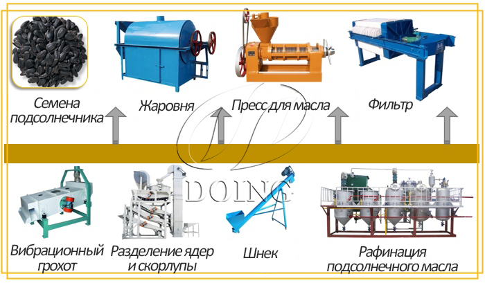 производство подсолнечного масла