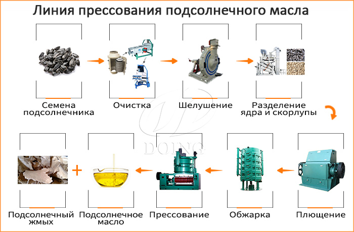 оборудование для прессования подсолнечного масла